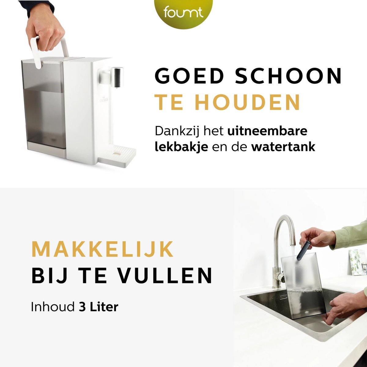 Ocina Heetwaterdispenser 3L Wit Digitaal