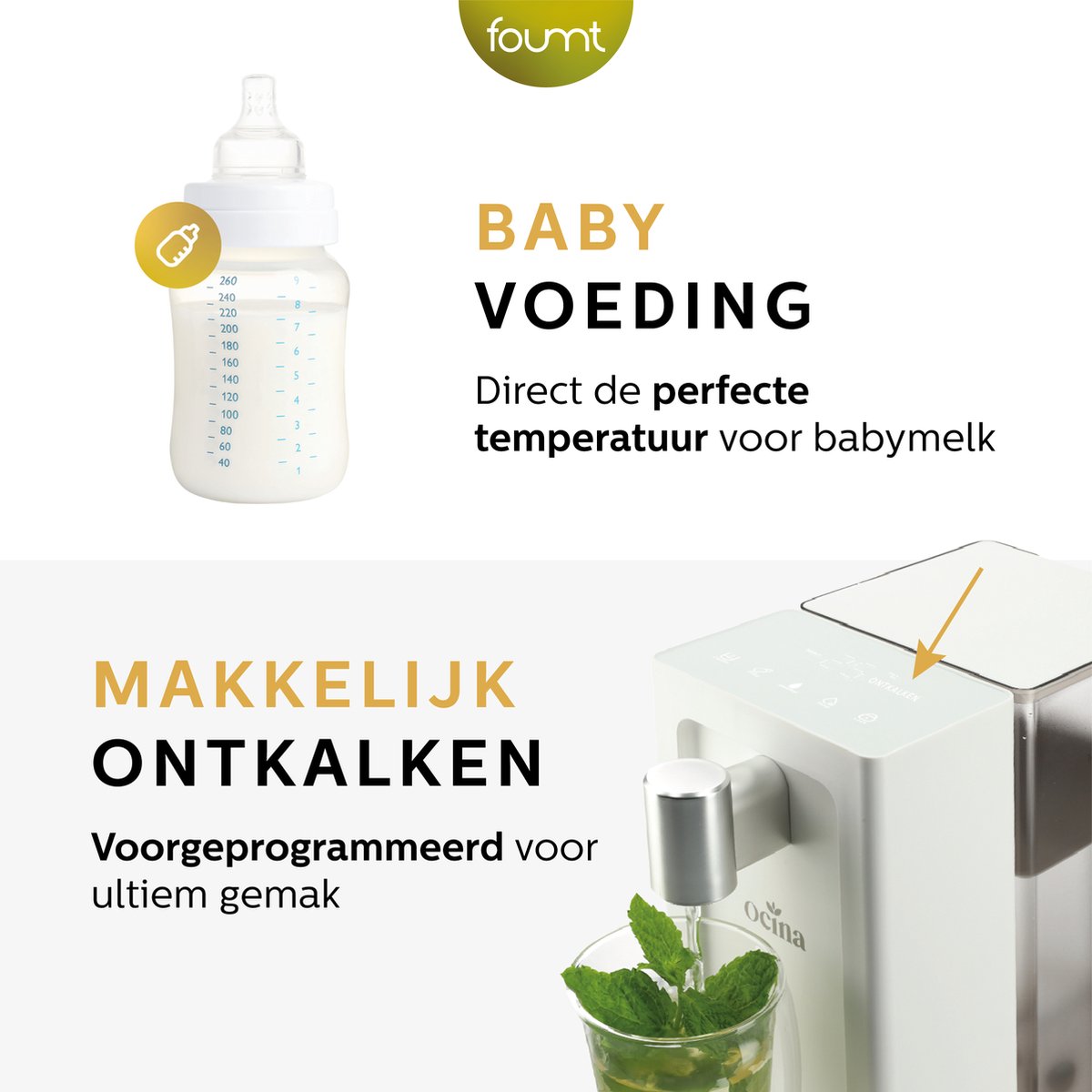 Ocina Heetwaterdispenser 3L Wit Digitaal