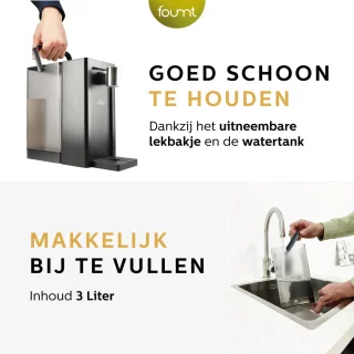 Ocina Heetwaterdispenser 3L Zwart