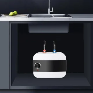 Ondertafel Warmwaterboiler 325 x 23 x 27 cm Wit/Zwart