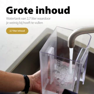 Perow Heetwaterdispenser RVS Zwart 2.7L