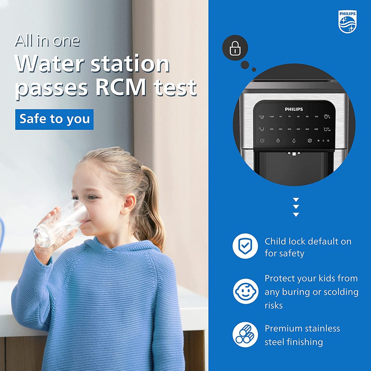Philips All-in-one waterstation 2.8L Touchscreen