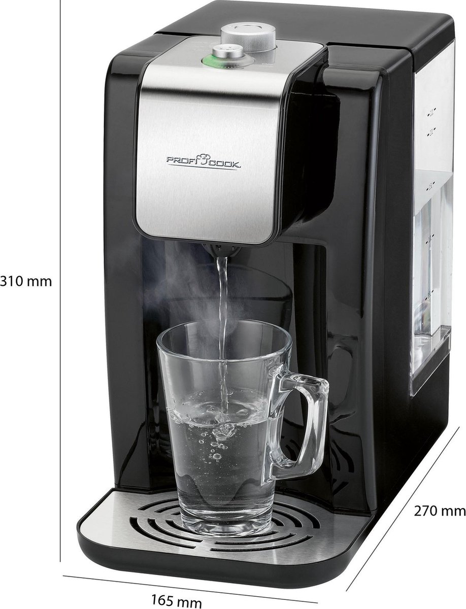 Wat vinden we goed aan de ProfiCook HWS 1168 Heetwaterdispenser