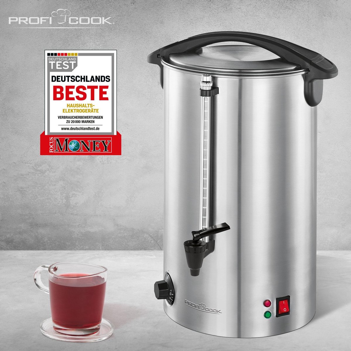 ProfiCook PC-HGA 1196 hete drankautomaat zilver