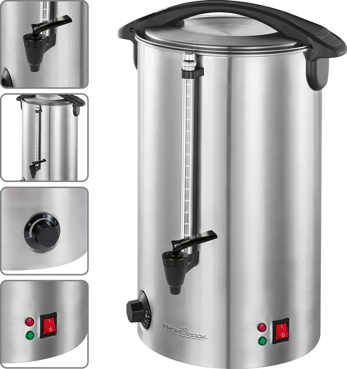 ProfiCook PC-HGA 1196 hete drankautomaat zilver