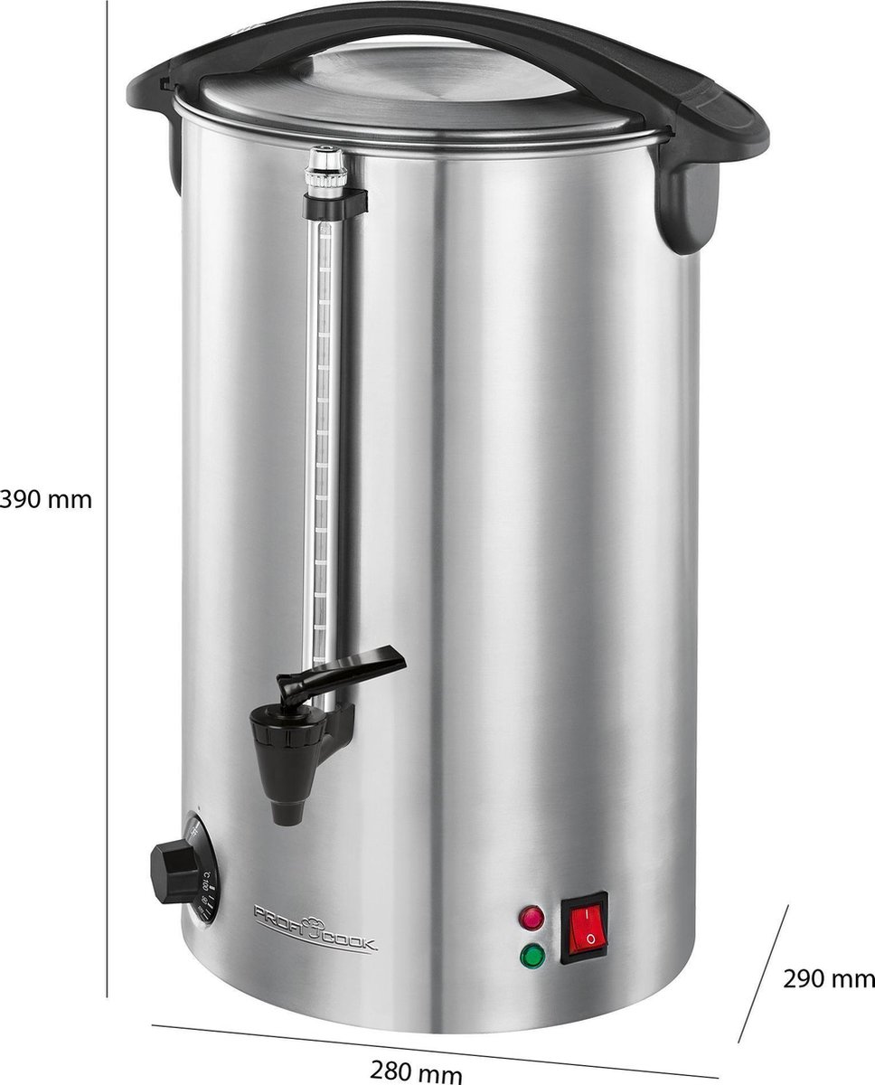 ProfiCook PC-HGA 1196 hete drankautomaat zilver