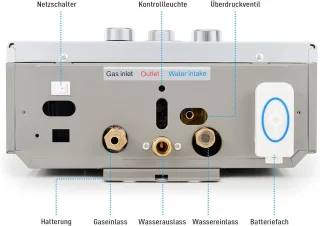 Wat vinden we goed aan de Propaan geiser van LPG-boiler, 35B x 63H cm, wit