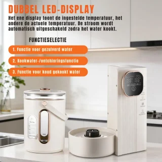 Wat vinden we goed aan de Quvo® Heetwaterdispenser - Waterdispenser - Beige