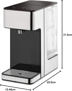 Wat vinden we goed aan de Quvo® Heetwaterdispenser - Zwart/Zilver