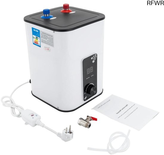 RFWR 8L elektrische warmwaterboiler digitaal display review