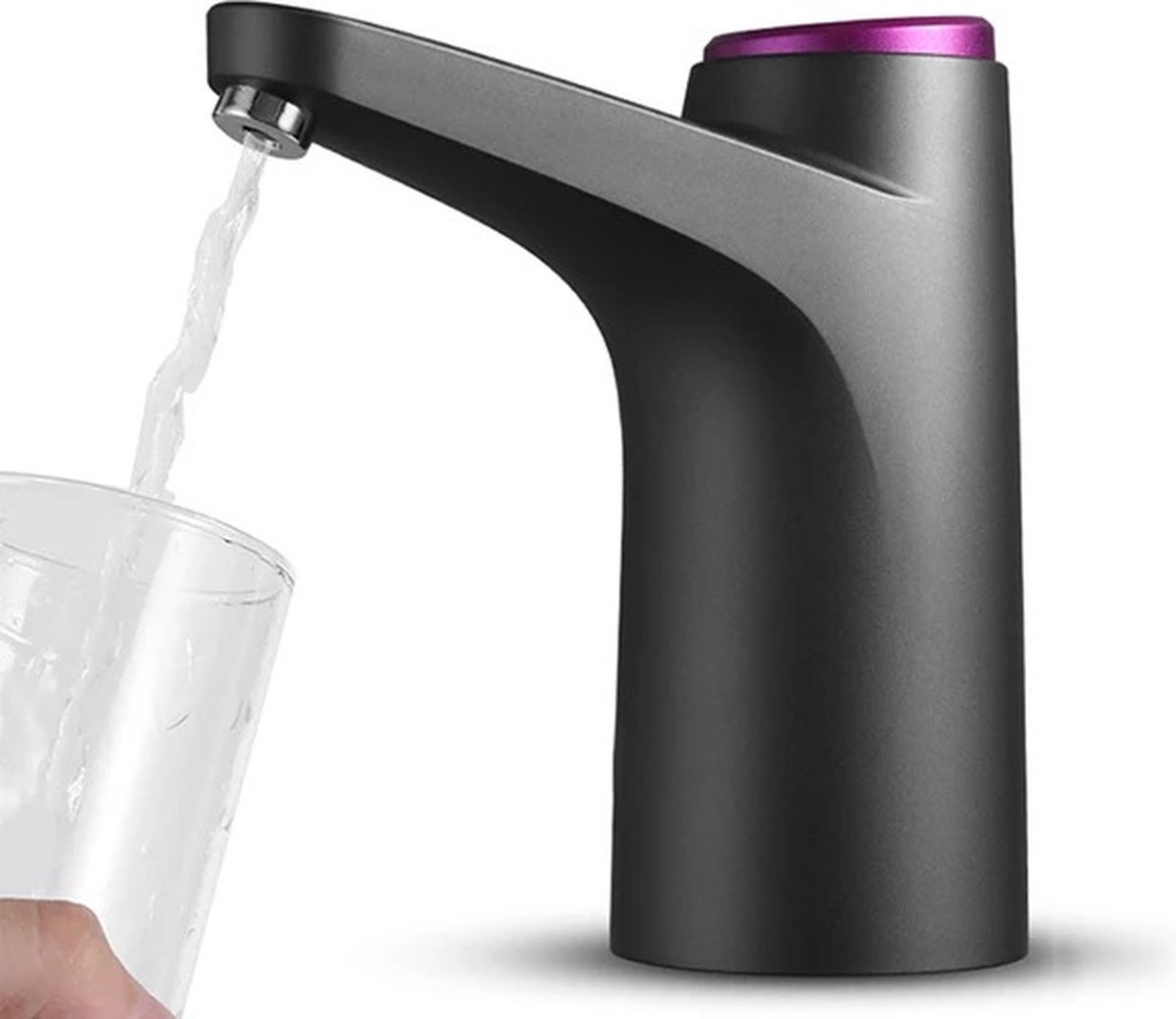 RM Store® Heetwatertap Roestvrij Staal Zwart 13.5x15cm