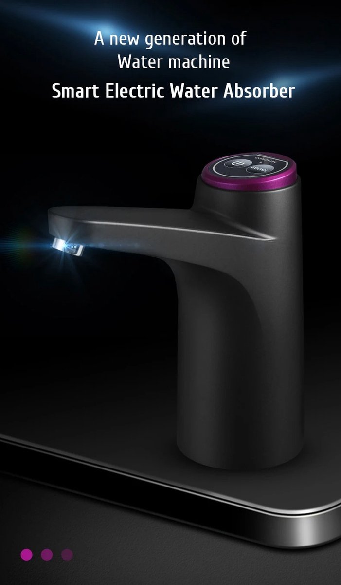 RM Store® Heetwatertap Roestvrij Staal Zwart 13.5x15cm