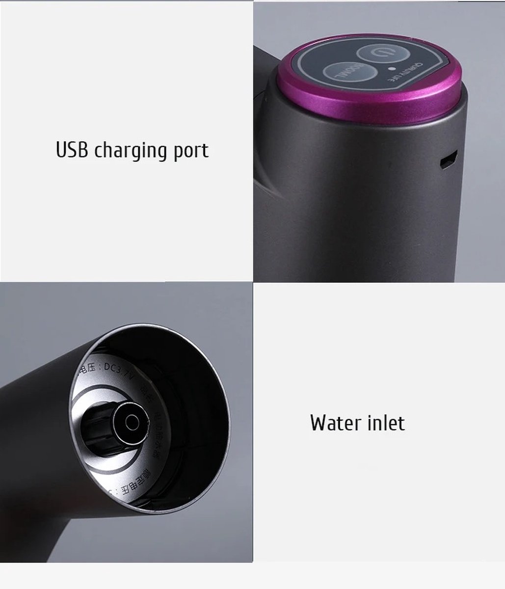 RM Store® Heetwatertap Roestvrij Staal Zwart 13.5x15cm