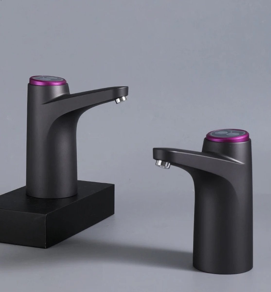 RM Store® Heetwatertap Roestvrij Staal Zwart 13.5x15cm