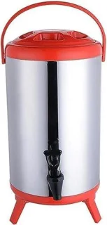 Roestvrijstalen Melkemmer 12L - Rood