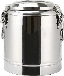Rvs drankdispenser 20 liter zilver