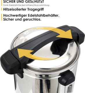 RVS Glühweinketel - Dispenser