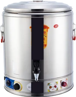 Rvs heetwaterketel 100 liter zilver