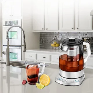 SCH® Waterkoker Glas Zilver