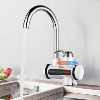 SnelShoppen - Elektrische warmwaterkraan 3000W met digitaal LED-display