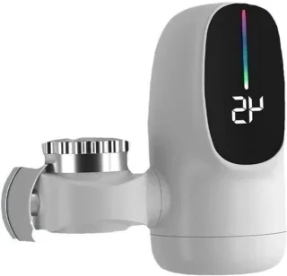 Snelverwarmer keukenkraan wit