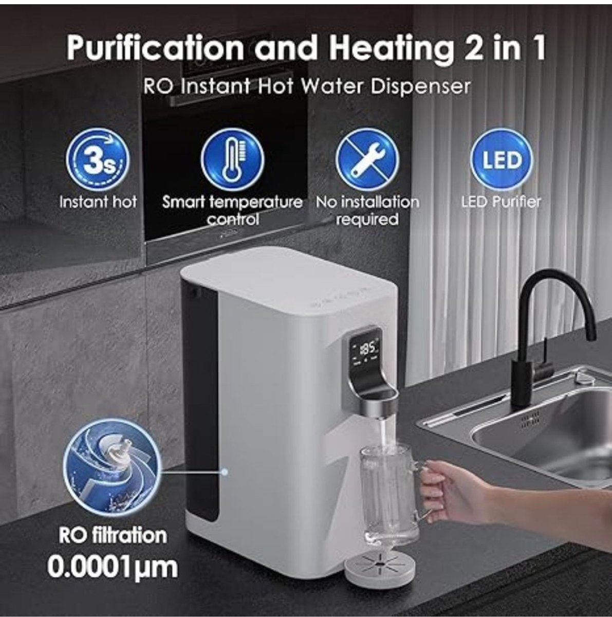 Solene Heetwaterdispenser Temperatuurregelaar