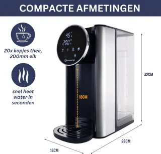 Sommertal HW400 heetwaterdispenser Businessline XXL met 4L tank