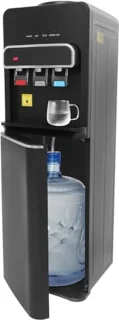 Staande waterdispenser 5 gallon zwart