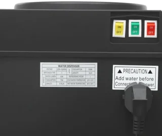 Staande waterdispenser 5 gallon zwart