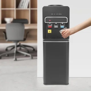 Staande waterdispenser zwart