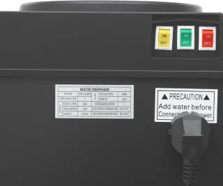 Staande waterdispenser zwart
