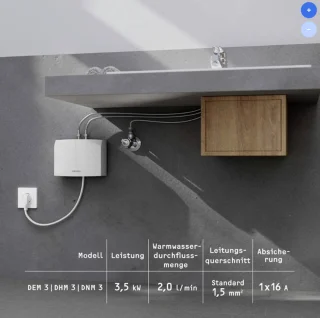 Stiebel Eltron 220813 DHM 3 Doorstroomboiler