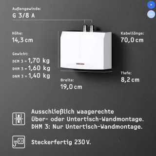 Stiebel Eltron 220813 DHM 3 Doorstroomboiler