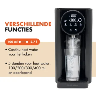 Studio Linea Luxe Heetwaterdispenser SLWK60BK