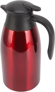 Thee vacuümpot 2 liter wijnrood