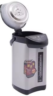 Wat vinden we goed aan de Thermopot Heetwaterdispenser 4L Zwart/Grijs