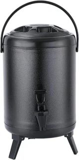 Thermos drankdispenser 4 liter zwart