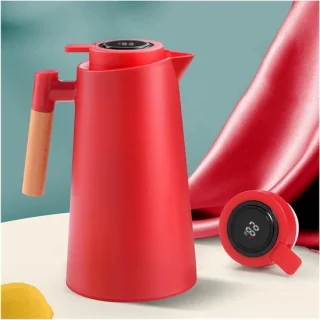 Thermoskan koffie karaf 1000 ml zilver