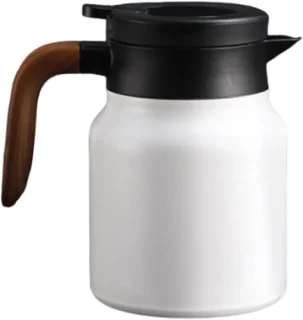 Thermoskan koffiekan 1 liter wit
