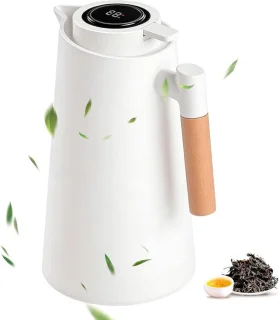 Thermoskan met display 1000 ml wit