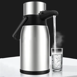 Thermoskan met pomp 1 liter