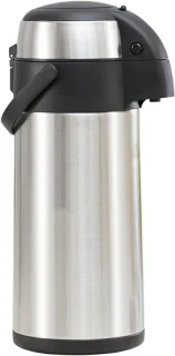Thermoskan met pomp 2 L - Zilver