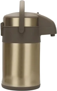 Thermoskan met pomp - 35 liter - goud