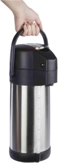 Thermoskan met pomp