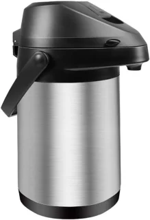 Thermoskan met pomp Airpot Koffiekan 2.5 liter zilver
