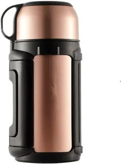 Thermoskan met pomp waterdispenser karaf 1,8 liter goud