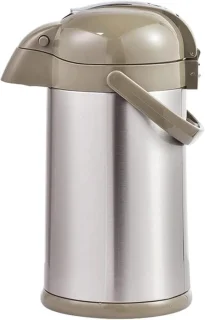 Thermoskan pomp 3 liter bruin