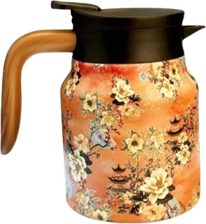 Thermoskaraf drank dispenser 1 liter oranje
