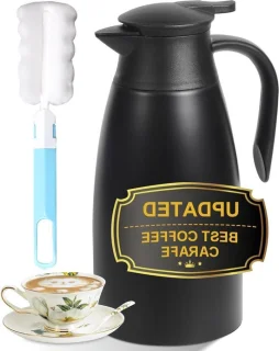 Thermoskaraf warme drank dispenser 2.1 liter zwart