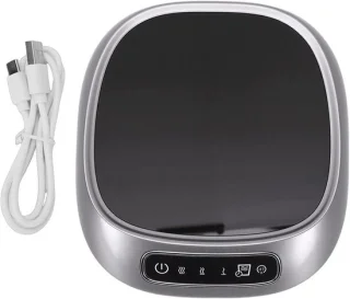 USB koffiemokverwarmer - zilver